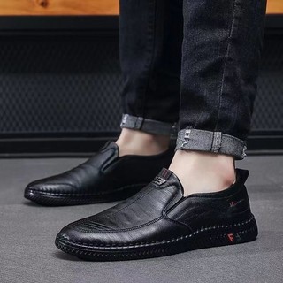 Giày lười nam E3 đế mỏng êm chân dễ đi cơ bản