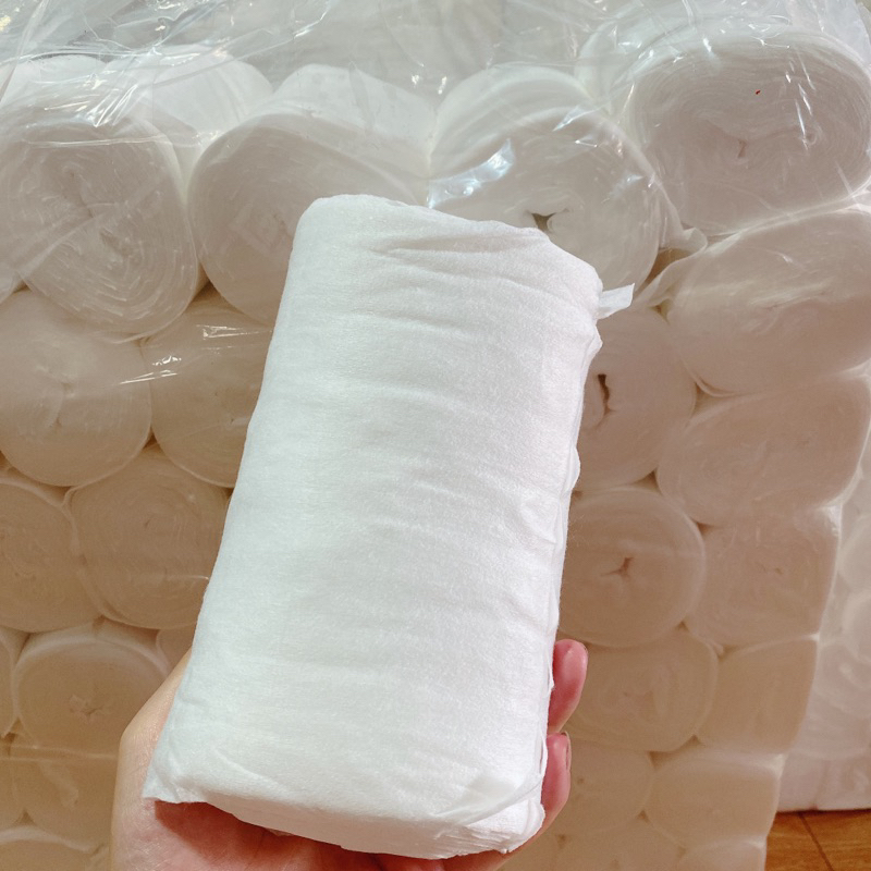 Khăn vải khô đa năng dạng cuộn vải trơn- 1kg 7 cuộn