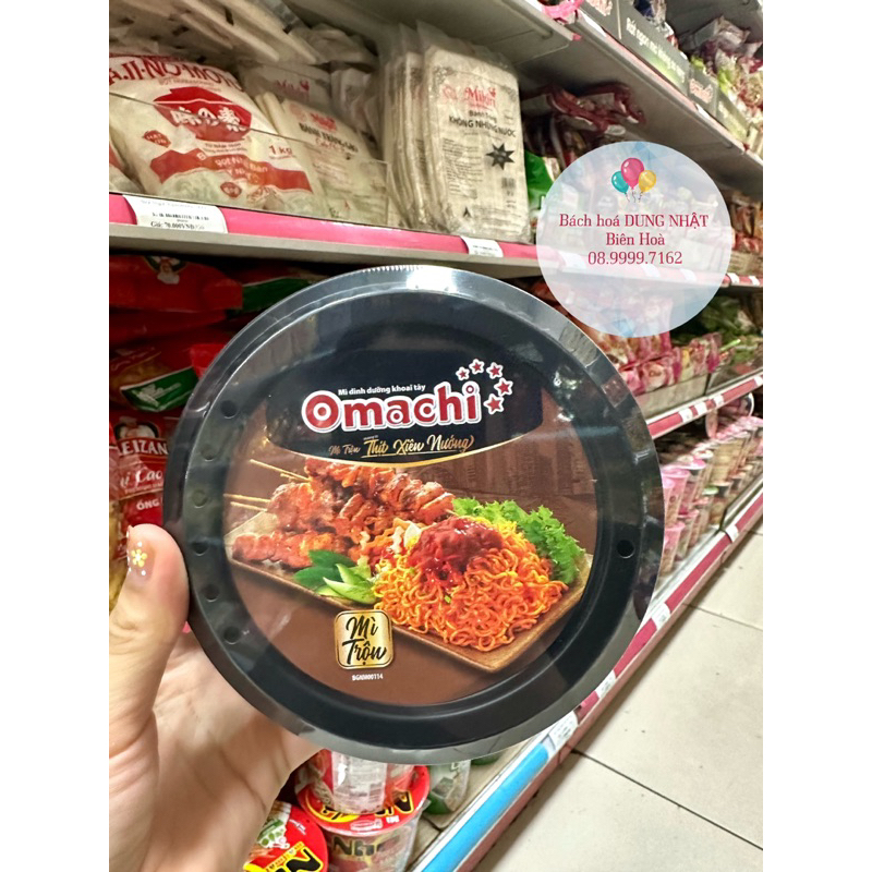 Mì trộn Omachi Thịt xiên nướng 95g
