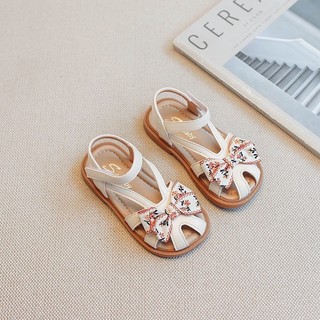 Giày sandal nơ thổ cẩm bé gái