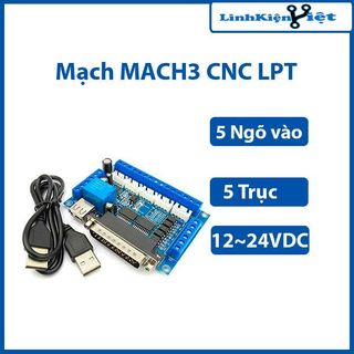 Mạch mach3 cnc lpt điều khiển 5 trục x, y, z, a, b