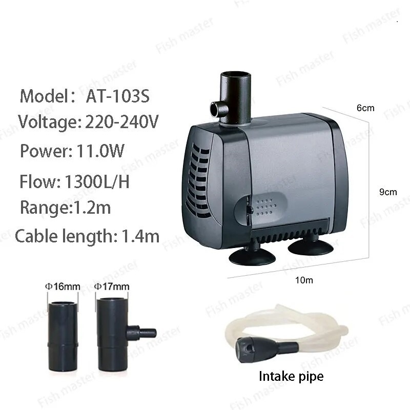 Máy Bơm Chìm Bể Cá Atman AT 101S - 102S - 103S - 104S - 105s - 105s - 107s hồ xi măng, bể kính, cá koi, non bộ