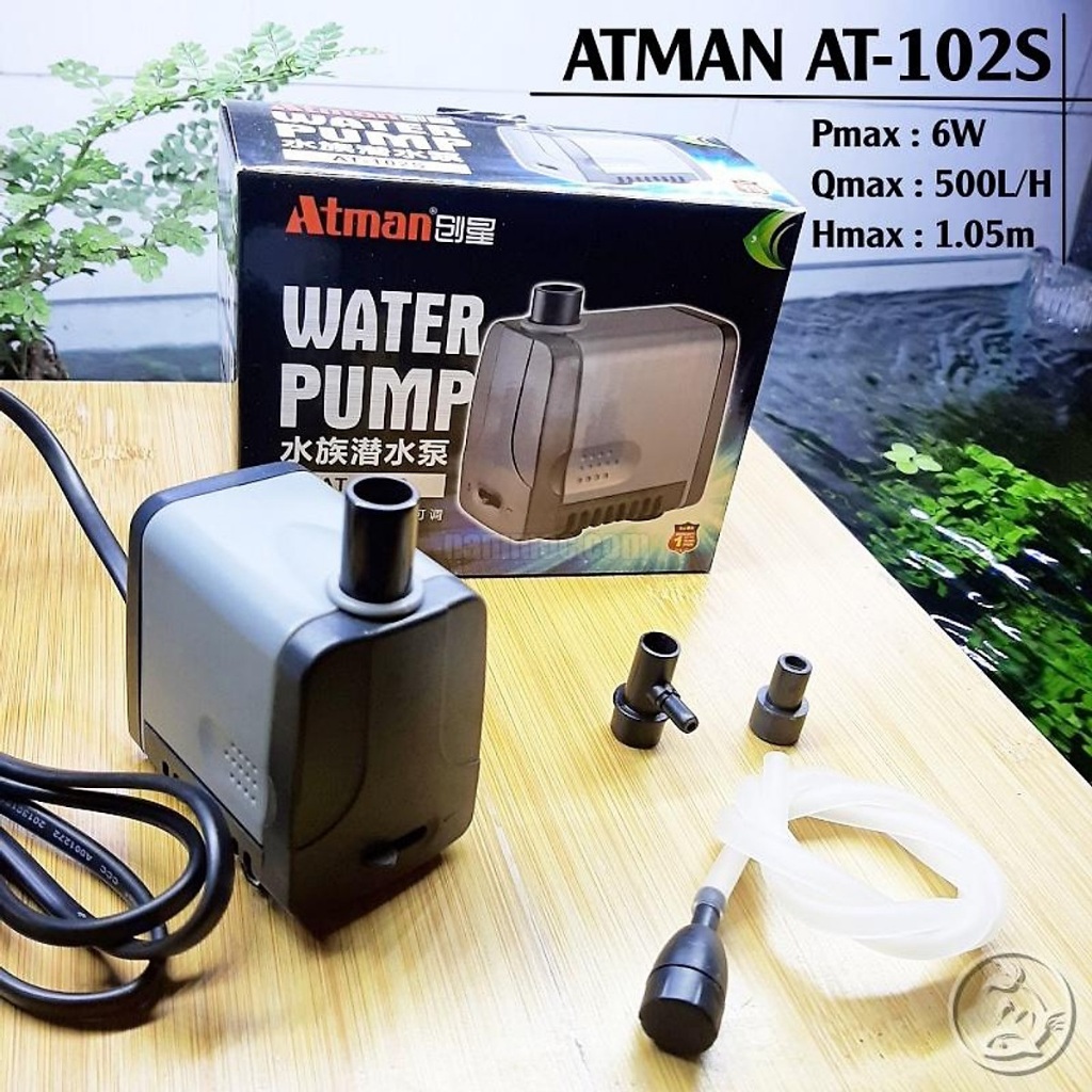 Máy Bơm Chìm Bể Cá Atman AT 101S - 102S - 103S - 104S - 105s - 105s - 107s hồ xi măng, bể kính, cá koi, non bộ
