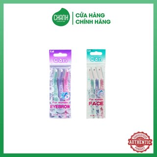 Bộ 3 dao cạo mày & cạo mặt kai can for women eyebrow