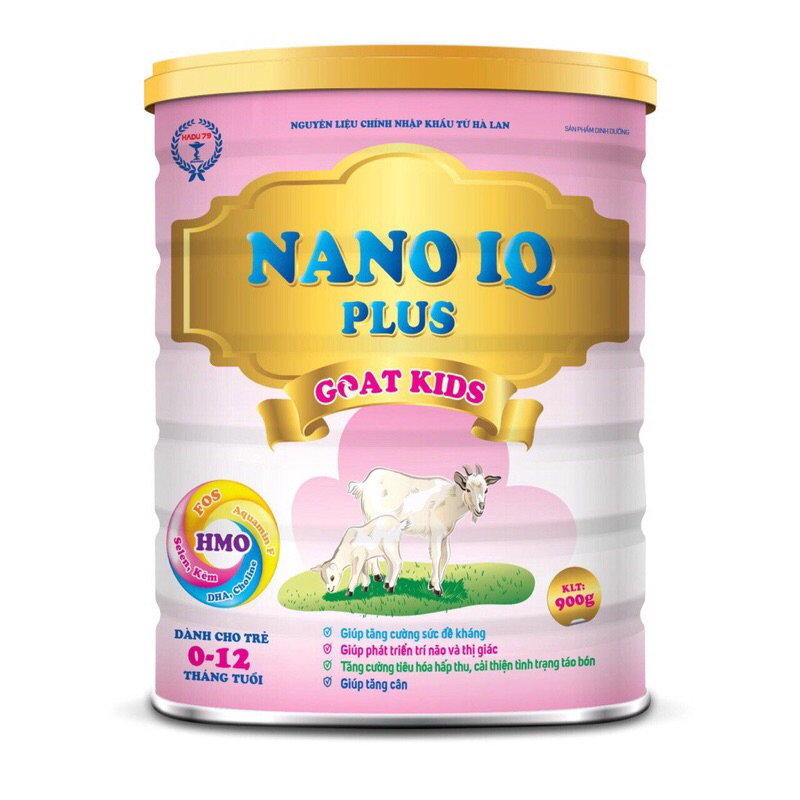 Sữa NANO IQ PLUS GOAT KIDS Lon 900g - Dành cho trẻ từ 0-12 tháng