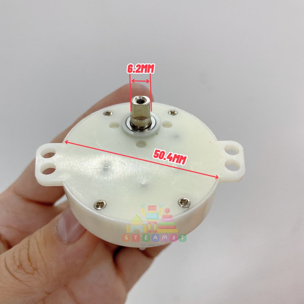 Motor mô tơ giảm tốc mini kèm tay đòn 500 6V - 12V tốc độ chậm 5 - 10 vòng/phút chạy êm - LK0341
