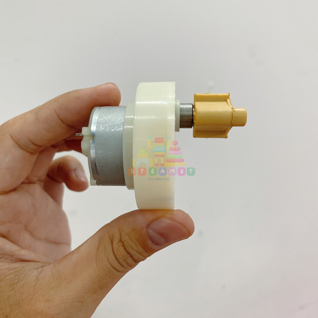 Motor mô tơ giảm tốc mini kèm tay đòn 500 6V - 12V tốc độ chậm 5 - 10 vòng/phút chạy êm - LK0341