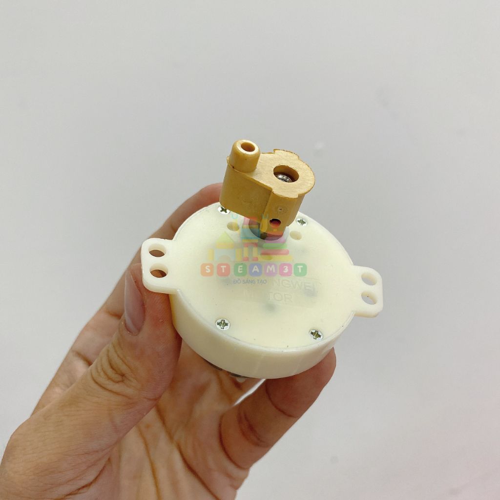 Motor mô tơ giảm tốc mini kèm tay đòn 500 6V - 12V tốc độ chậm 5 - 10 vòng/phút chạy êm - LK0341