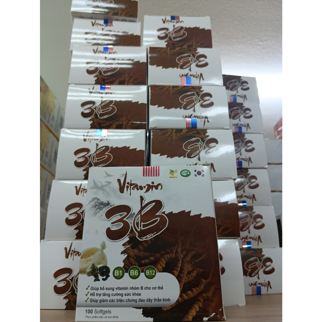 Viên Uống Vitamin 3B Giúp Ăn Ngon Ngủ Tốt, Giảm Đau Nhức, Tê Bì Chân Tay - Hộp 100 Viên