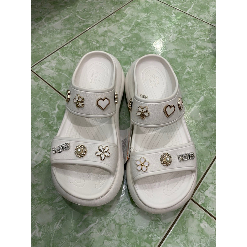 Set 10 nút charm nhựa giả kim loại