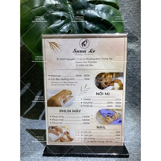 [GIÁ TẠI XƯỞNG] Menu thực đơn khổ A6, A5 và A4 - Menu Mica