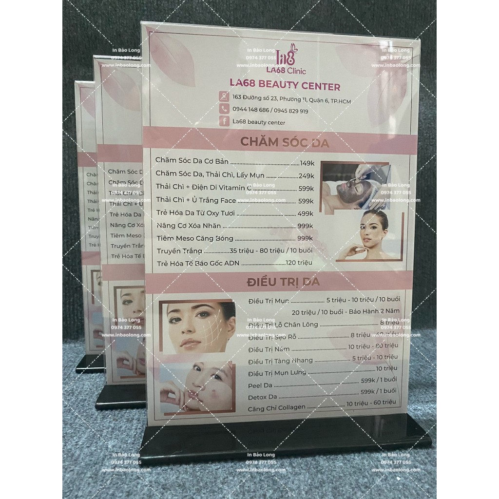 [GIÁ TẠI XƯỞNG] Menu thực đơn khổ A6, A5 và A4 - Menu Mica
