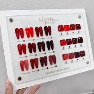 Phụ kiện nail - Sơn lẻ tone đỏ Umii bảng 12 màu