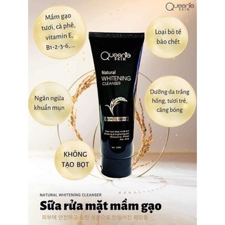 Sữa rửa mặt mầm gạo làm mềm da ngừa mụn ,mềm mịn da Queenie Skin 120gr