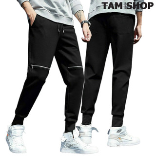 Quần khoá gối quần Kaki khoá gối quần jooger kaki dài bo gấu túi lớn có dây rút Tâm Shop