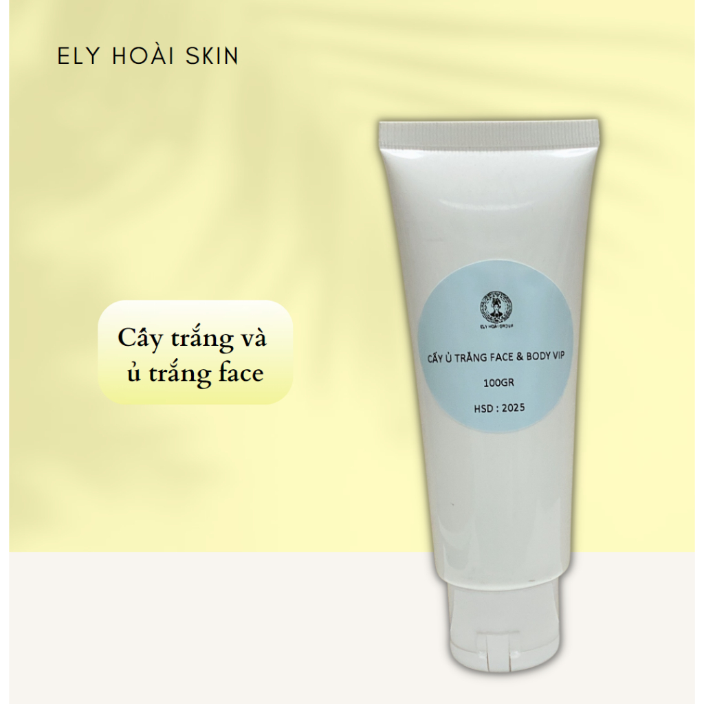 GÍA SỈ TẠI XƯỞNG 0.5KG Kem cấy và ủ trắng Ely Hoài SKIN Căng bóng, trắng sáng nổi bật, giúp đều màu da - Ely Hoài SKIN