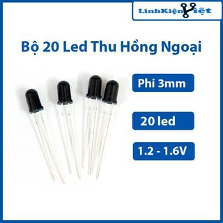 Bộ 20 Led thu hồng ngoại 3mm led thu hồng ngoại, mạch dò line