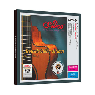 Bộ dây đàn guitar acoustic - alice aw434 - plated steel plain string, 80/20 bronze winding, anti-rust coating