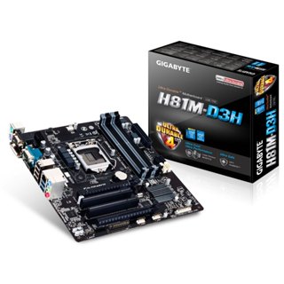 Mainboard Gigabyte H81M-D3H socket 1150 4 khe Ram, kết nối VGA HDMI DVI, tặng kèm keo tản nhiệt, bảo hành 1-12 tháng
