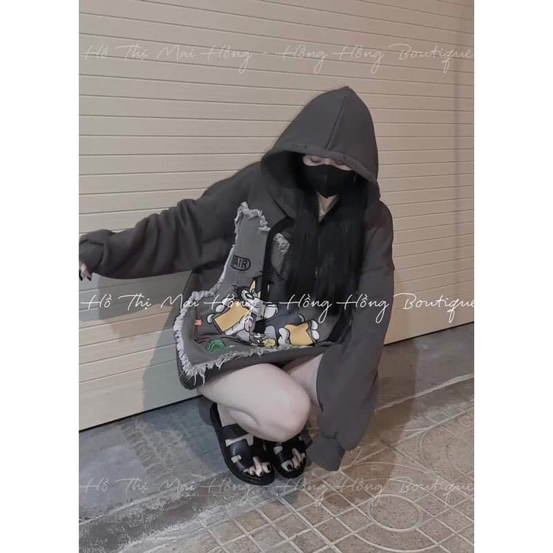 Áo nỉ mũ mèo TOM đáp bò Haiphuc HS6