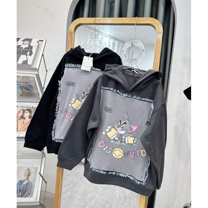 Áo nỉ mũ mèo TOM đáp bò Haiphuc HS6