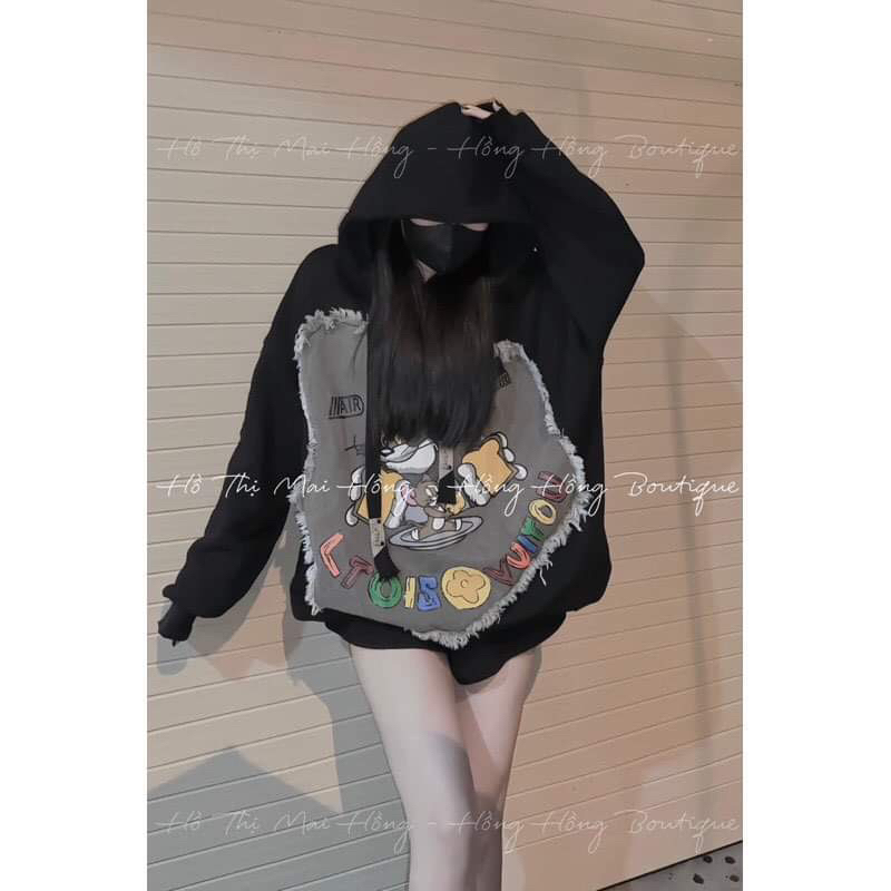 Áo nỉ mũ mèo TOM đáp bò Haiphuc HS6