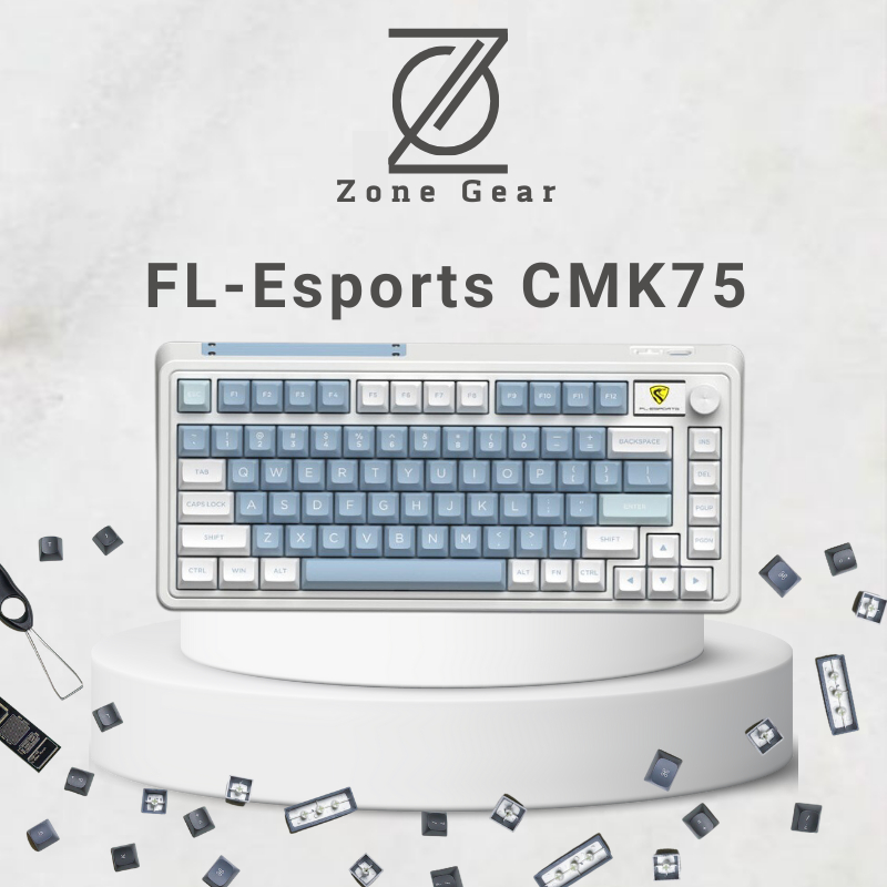 Bàn phím cơ không dây CMK75 - Có màn hình - Led RGB - Mạch xuôi