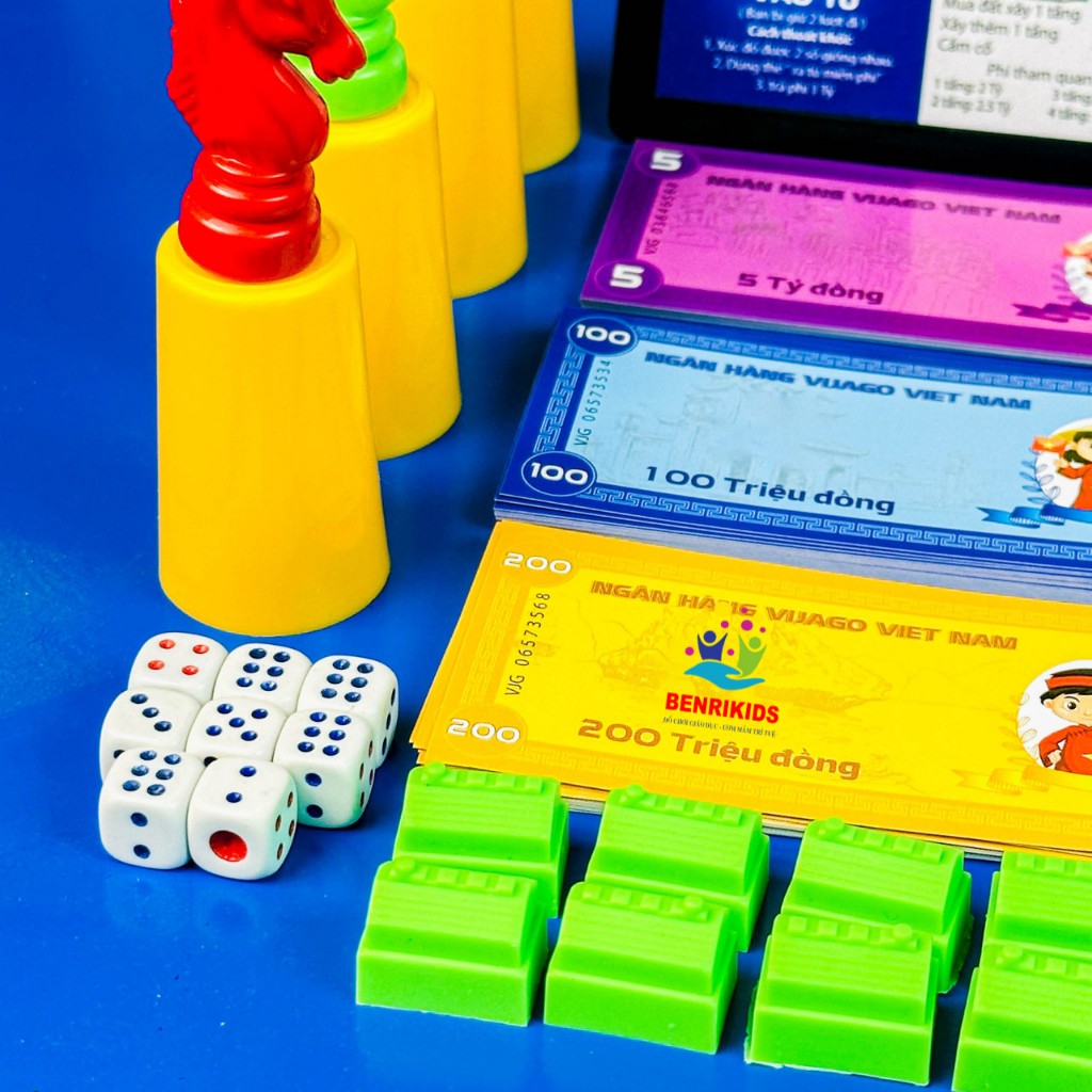 Cờ Tỷ Phú Dạy Con Tư Duy Làm Giàu Board Game 31x31cm Kiêm Hộp Đựng