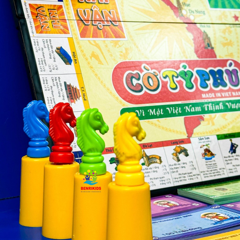 Cờ Tỷ Phú Dạy Con Tư Duy Làm Giàu Board Game 31x31cm Kiêm Hộp Đựng