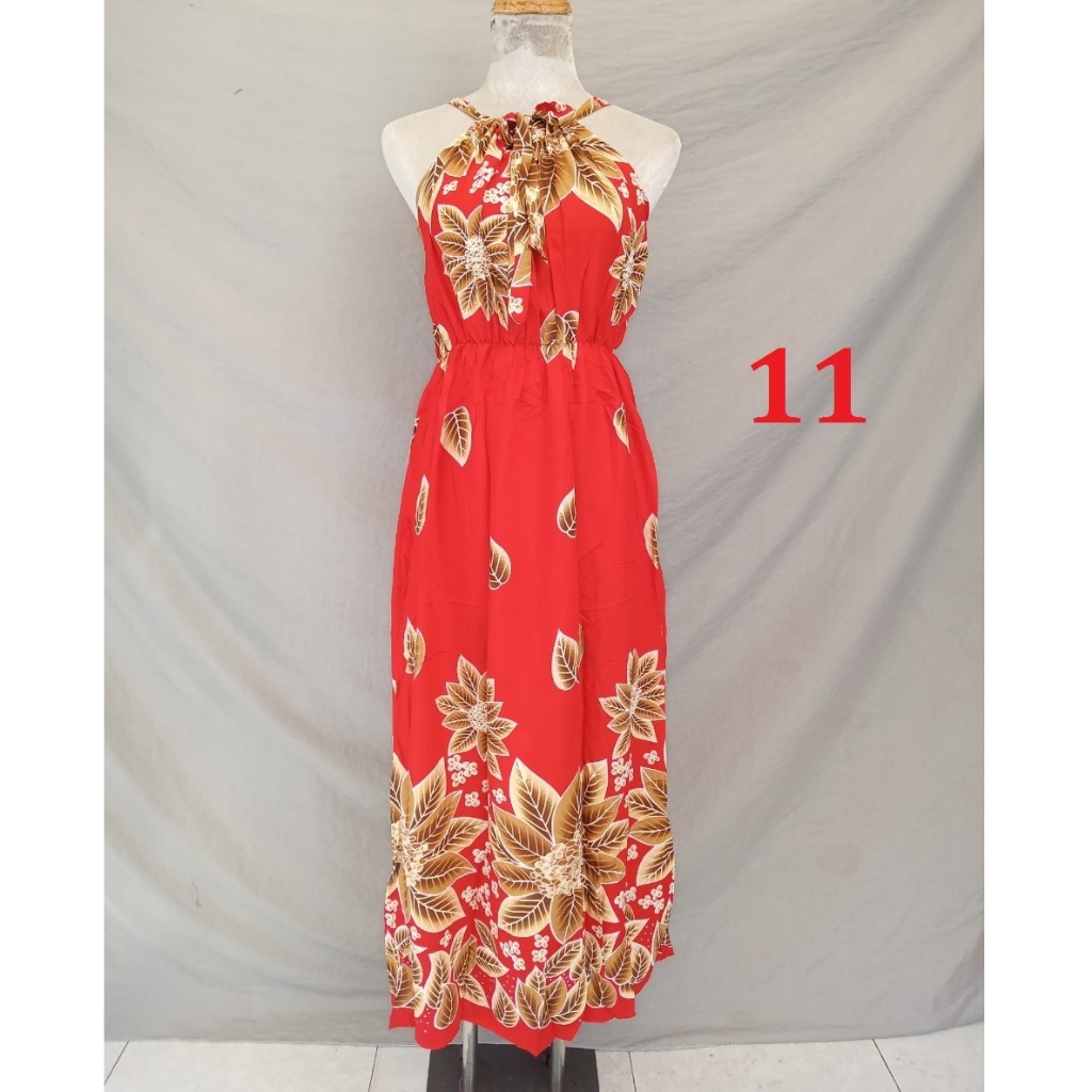 Đầm maxi yếm lanh Thái-nhiều màu