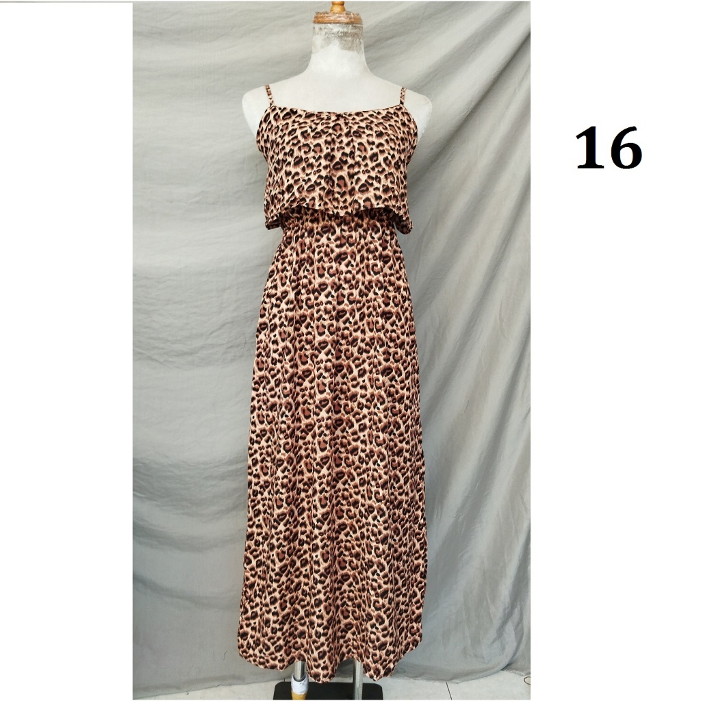 Maxi 2 dây bèo dạo biển, Lanh Thái mát rượi