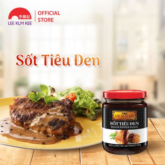 Sốt Tiêu Đen Lee Kum Kee 230gr/ Xốt Tiêu Đen Ướp Bò Lee Kum Kee/ Lee Kum Kee Black Pepper Sauce - NK Hồng Kong