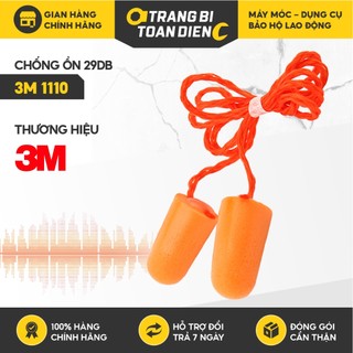 Nút tai chống ồn 3m 1110 có dây cấu tạo từ pu xốp mềm mại, chống ồn đạt chỉ số nrr 29db nhét tai 3m- trang bị toàn diện