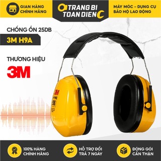 Chụp tai chống ồn 3M H9A đeo qua đầu, ôm khít vành tai người dùng, Chụp tai nghe giảm ồn hiệu quả