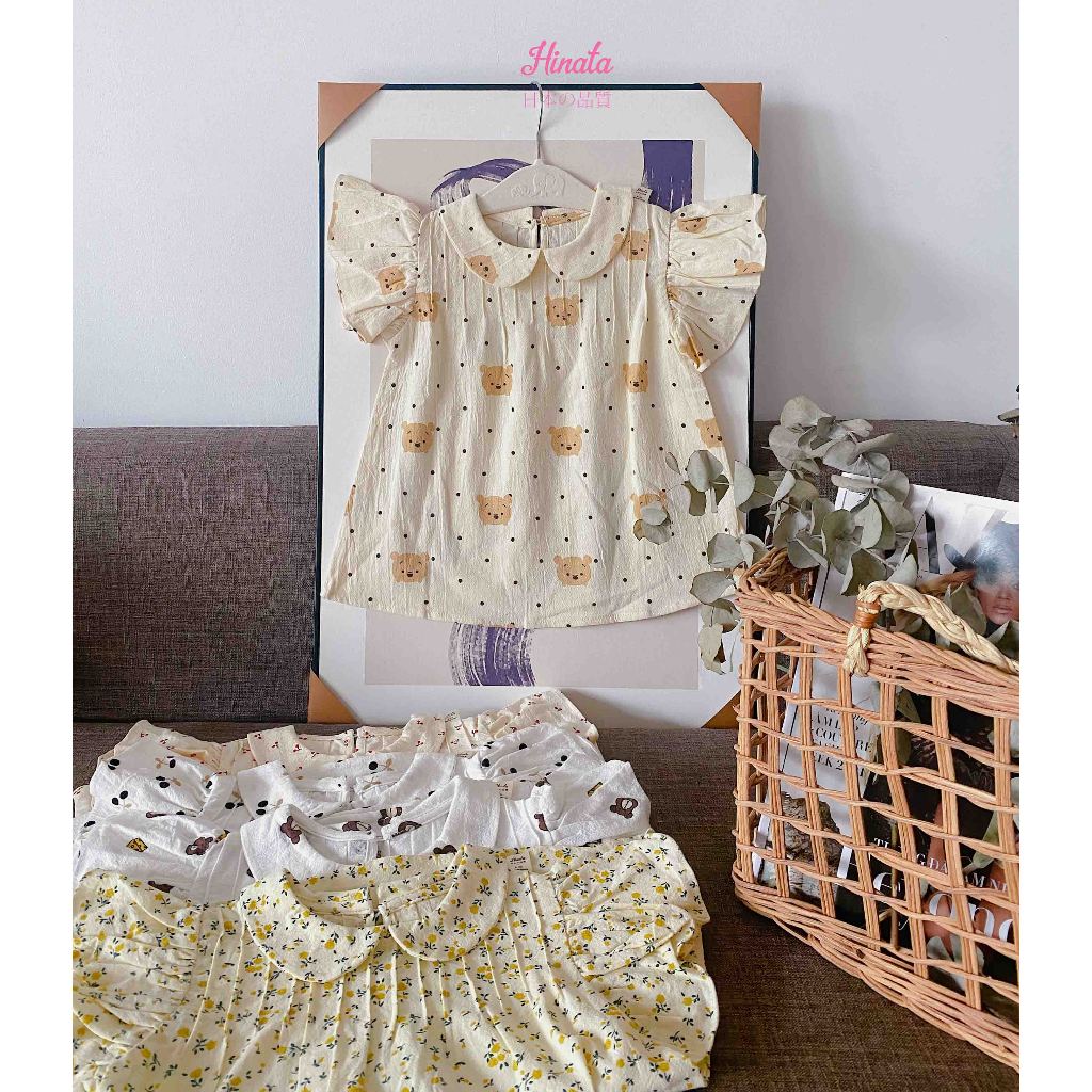 Váy xòe Muslin bé gái BF59 Hinata cho bé từ 6 tháng đến 4 tuổi