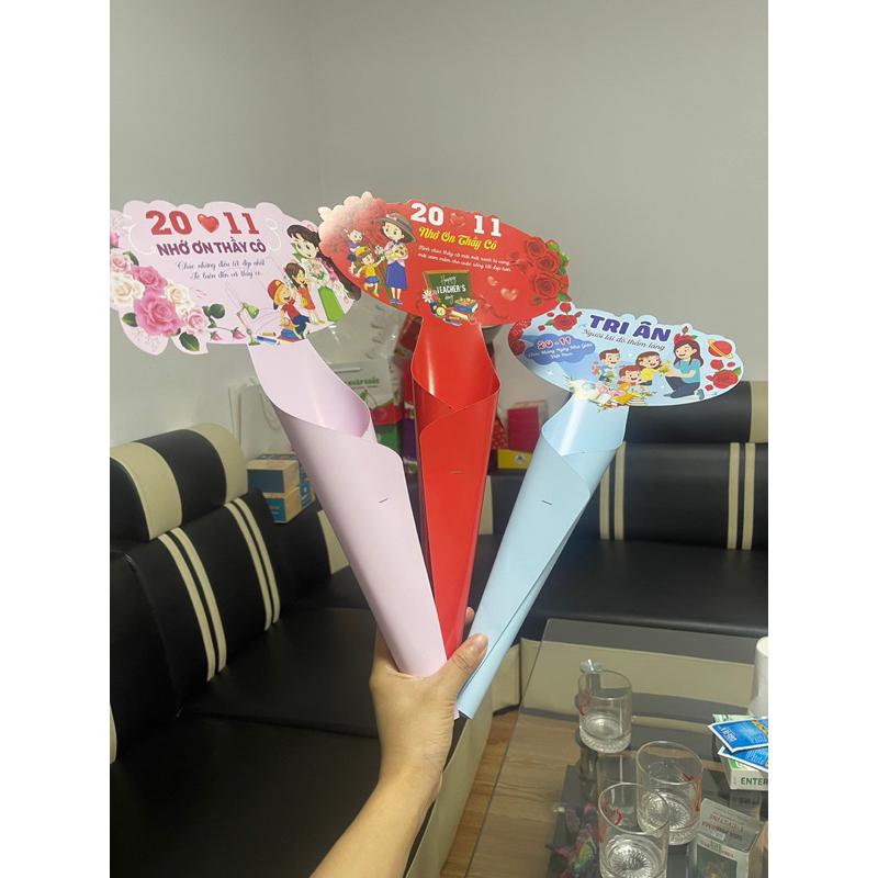 Vỏ ốc quế quấn hoa tươi hoa sáp 20/11