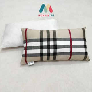 Gối nằm ngủ MonXin size 30x50 cm gồm ruột gòn và vỏ gối vải cotton thoáng mát họa tiết đẹp quy cách không có tai bèo