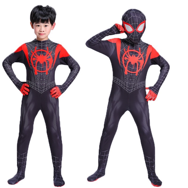 Bộ Đồ Hóa Trang Nhân Vật Siêu Nhân Sprider Man - Người Nhện - Halloween Cho Trẻ Em