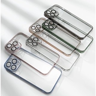 ốp lưng sulada viền màu iphone 12 ĐẾN 15 PRO MAX bảo vệ camera LƯNG TRONG KHOE MÀU MÁY