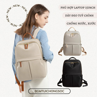 Balo Chống Nước, Sốc Thời Trang Hàn Quốc Cao Cấp Đựng Laptop Macbook BGM - túi balô cặp xách da sinh học viên nam nữ