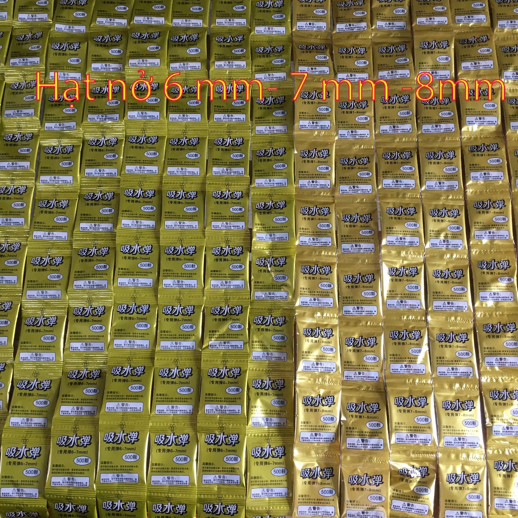 Hạt nở 6mm - 7mm -8mm