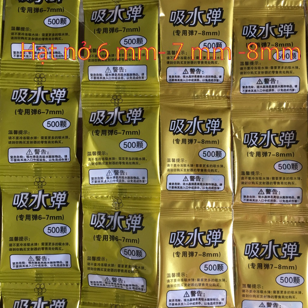 Hạt nở 6mm - 7mm -8mm