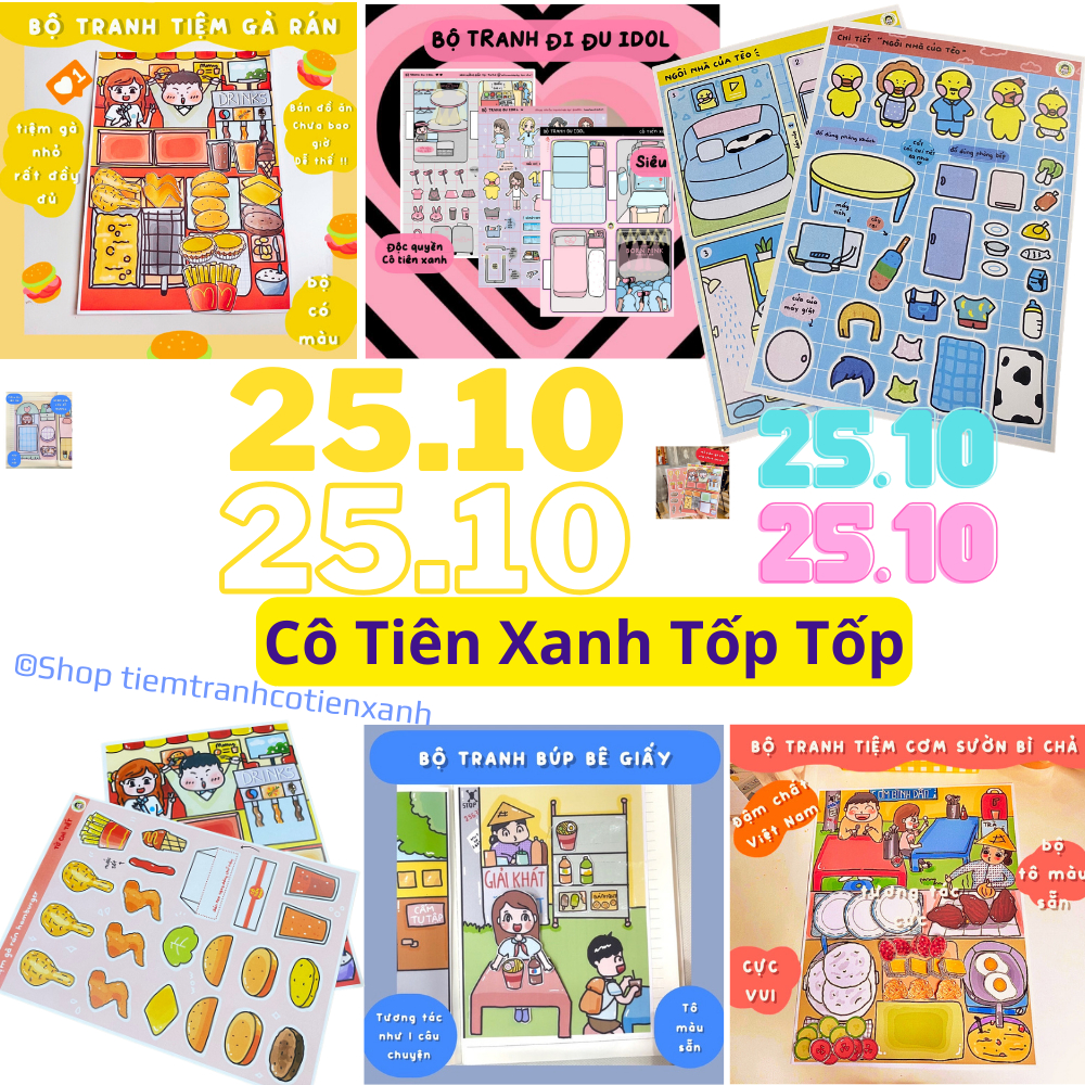 HƠN 30 BỘ TRANH TƯƠNG TÁC CÔ TIÊN XANH