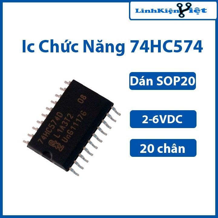 74HC574 Octal D-type F/F Edge-Trigg. Tri-State SOP20