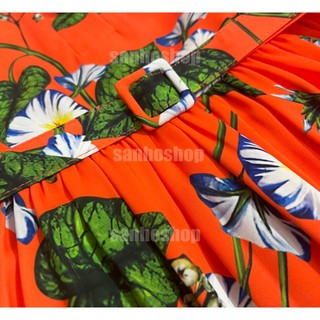 ĐẦM MIDI 0SCAR MORNING GLORY POPLIN