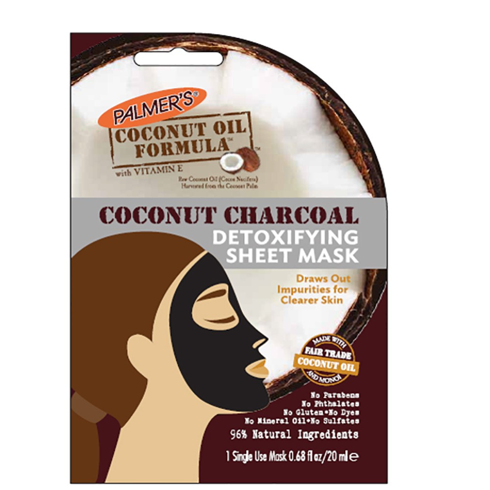 Mặt nạ dừa than hoạt tính thải độc tố Palmers Coconut Oil Formula Charcoal Detoxifying