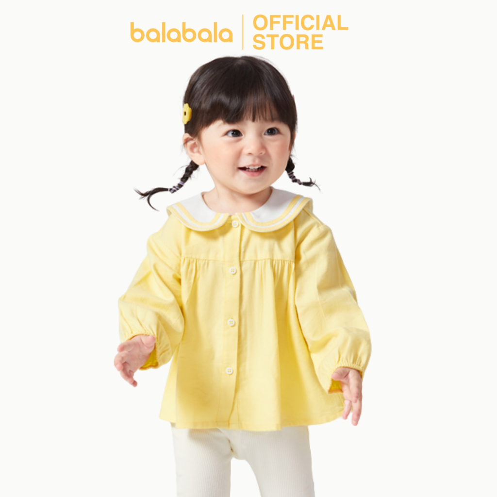 Áo sơ mi dài tay tiểu thư BALABALA - BABY dành cho bé gái 200323102004