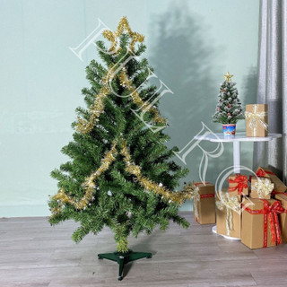 Cây thông noel mini XANH TRƠN 1M2 để bàn decor trang trí giáng sinh trong nhà ngoài trời LP-TNQC-4