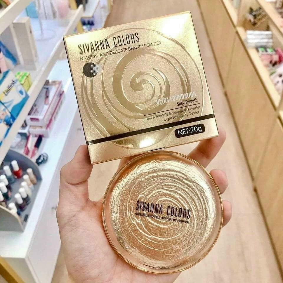 Phấn nén Sivanna kiềm dầu - 2 tone