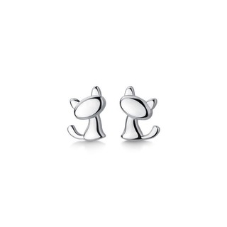 Khuyên tai bạc nữ TWINKLE TIME mẫu miu miu xinh xắn TT117